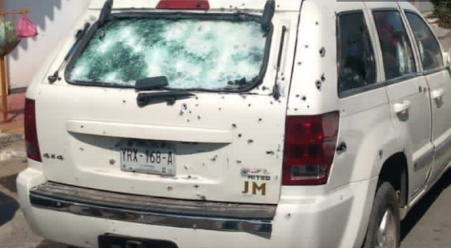 Video: Así quedo Jeep La Grand Cherokee blindada tras recibir decenas de disparos en el puerto de Veracruz