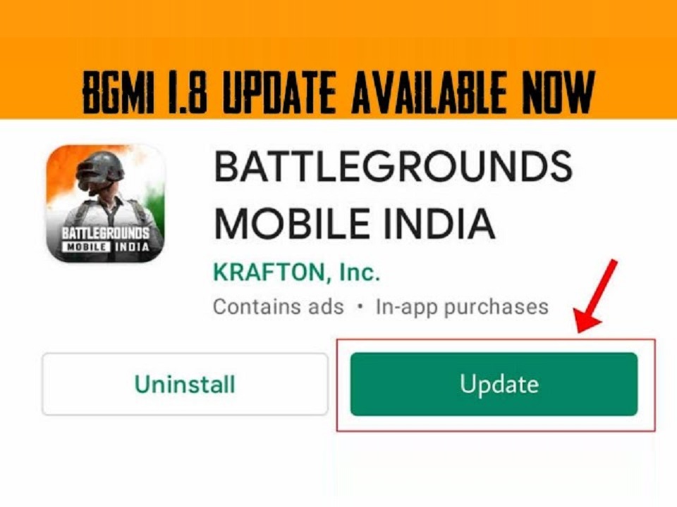 BGMI 1.8 update out