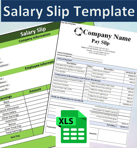 Salary Slip in Excel Format with Calculation Sheet