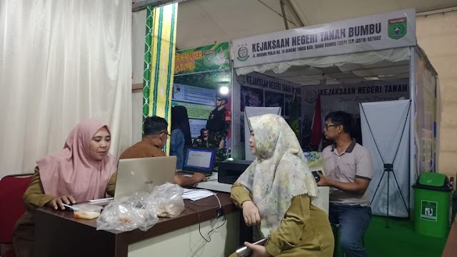 Stand Disdukcapil Tanbu Expo 2024 Siap Layani Dokumen Kependudukan