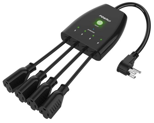 POWRUI Smart Plug Power Strip with 4-Outlet Extender