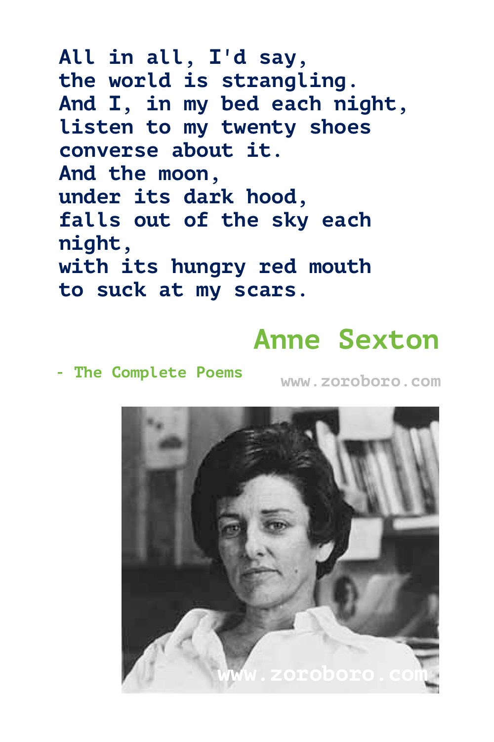 Anne Sexton Quotes. Anne Sexton Poems. Poetry. Anne Sexton Books Quotes. Poems By Anne Sexton.