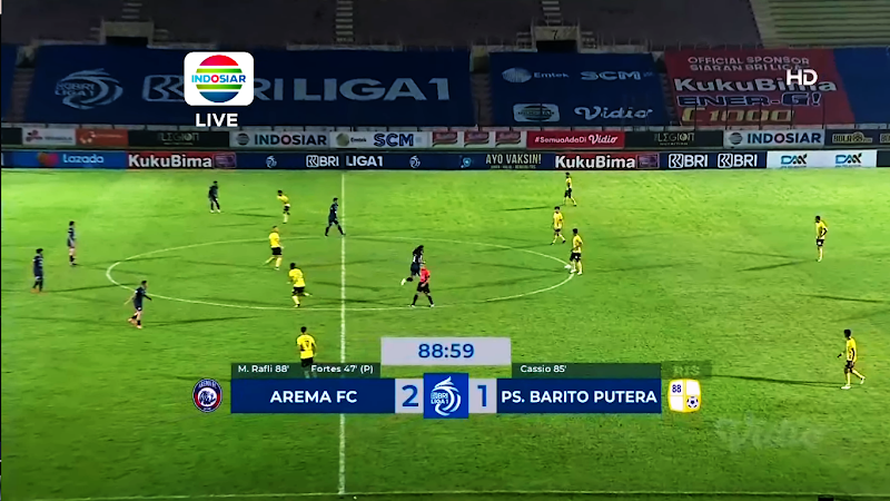 Skor Akhir AREMA FC vs PS BARITO PUTERA 2-1 (Liga 1 seri 3) - Responsive Blogger Template