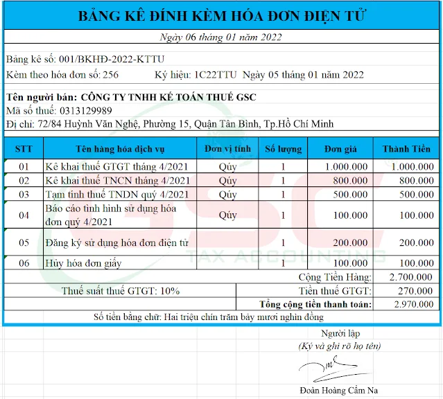 Dịch vụ kế toán thuế