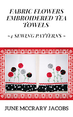FIND MY 'FABRIC FLOWERS TEA TOWELS' SEWING PATTERN EBOOK ON AMAZON!
