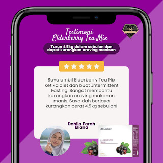 Testimoni Elderberry Tea Mix Shaklee Teh Kurus Bertenaga