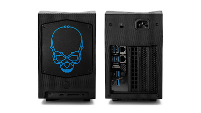 The front and rear view of Intel NUC 12 Extreme. Photo courtesy of Intel.