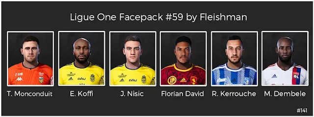 Ligue 1 Facepack #59 For eFootball PES 2021