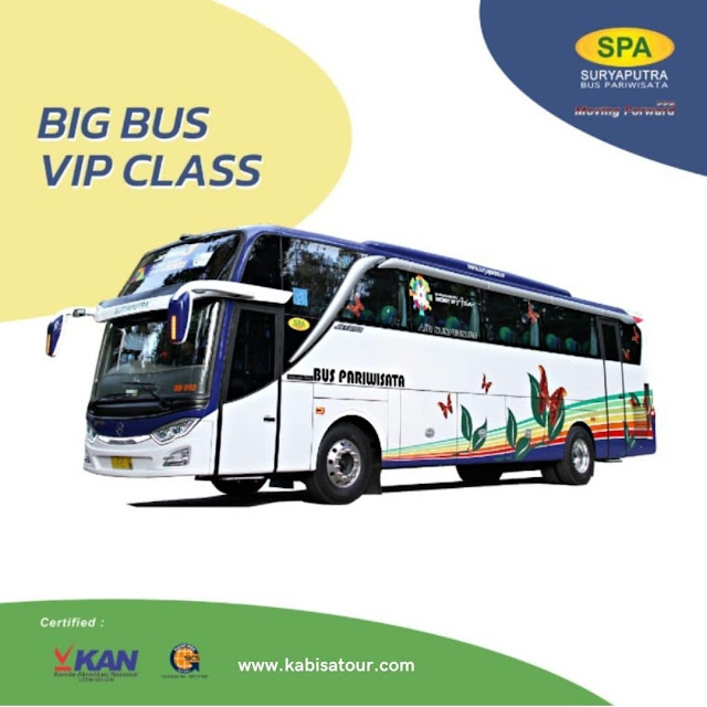 Bus pariwisata vip surya putra spa 18 seat