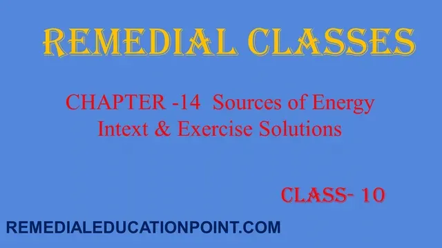 NCERT Class 10 Science Chapter 14 Solutions
