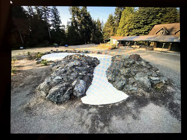 danger garden: Heronswood; the parking-lot rock garden and borders