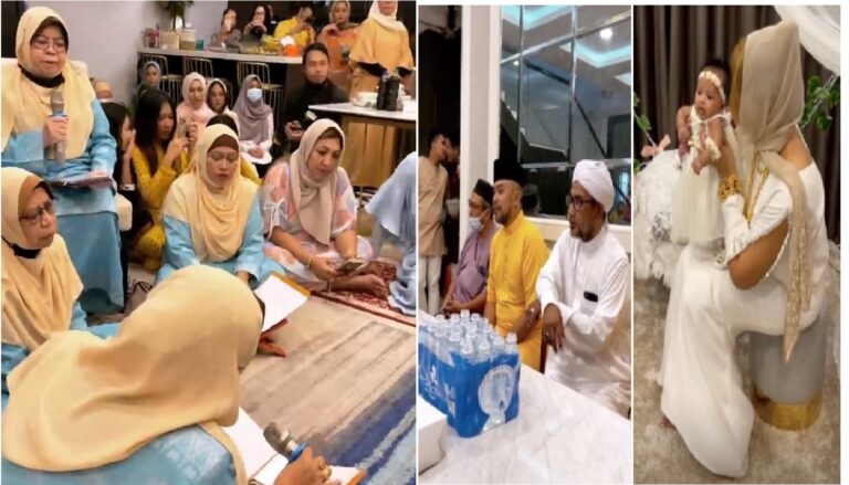 Kak KM buat majlis aqiqah, tapi netizan tegur pasal baju tak sesuai – “Pakai la elok2..”