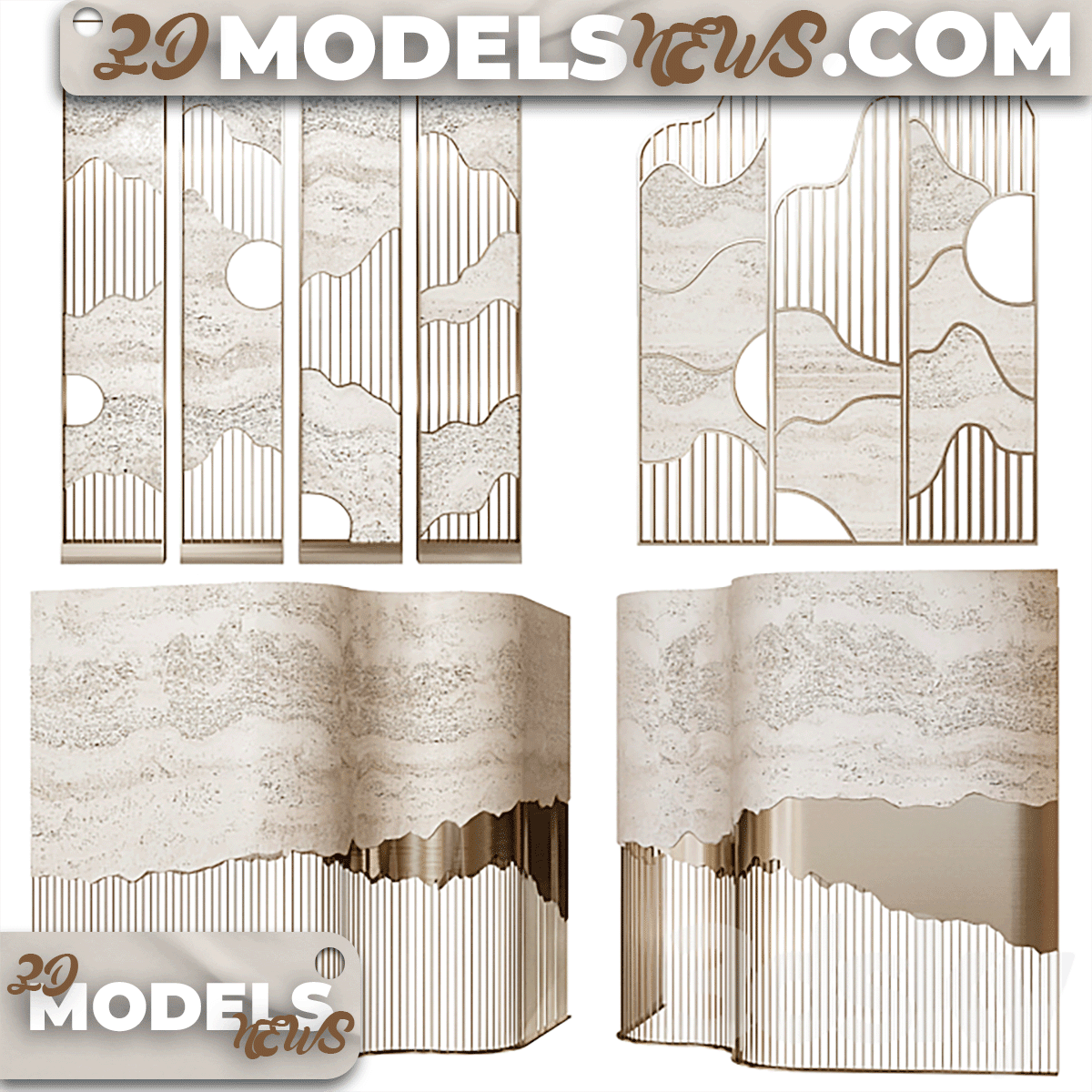 Decorative objects model Partition 23 1