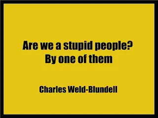 Are we a stupid people?