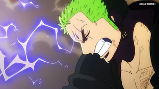 ワンピースアニメ 1008話 ワノ国編 | ONE PIECE ロロノア・ゾロ Roronoa Zoro