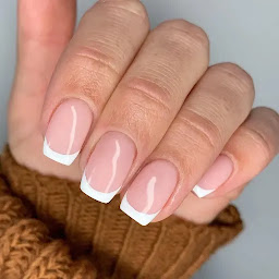 short white tip nail designs