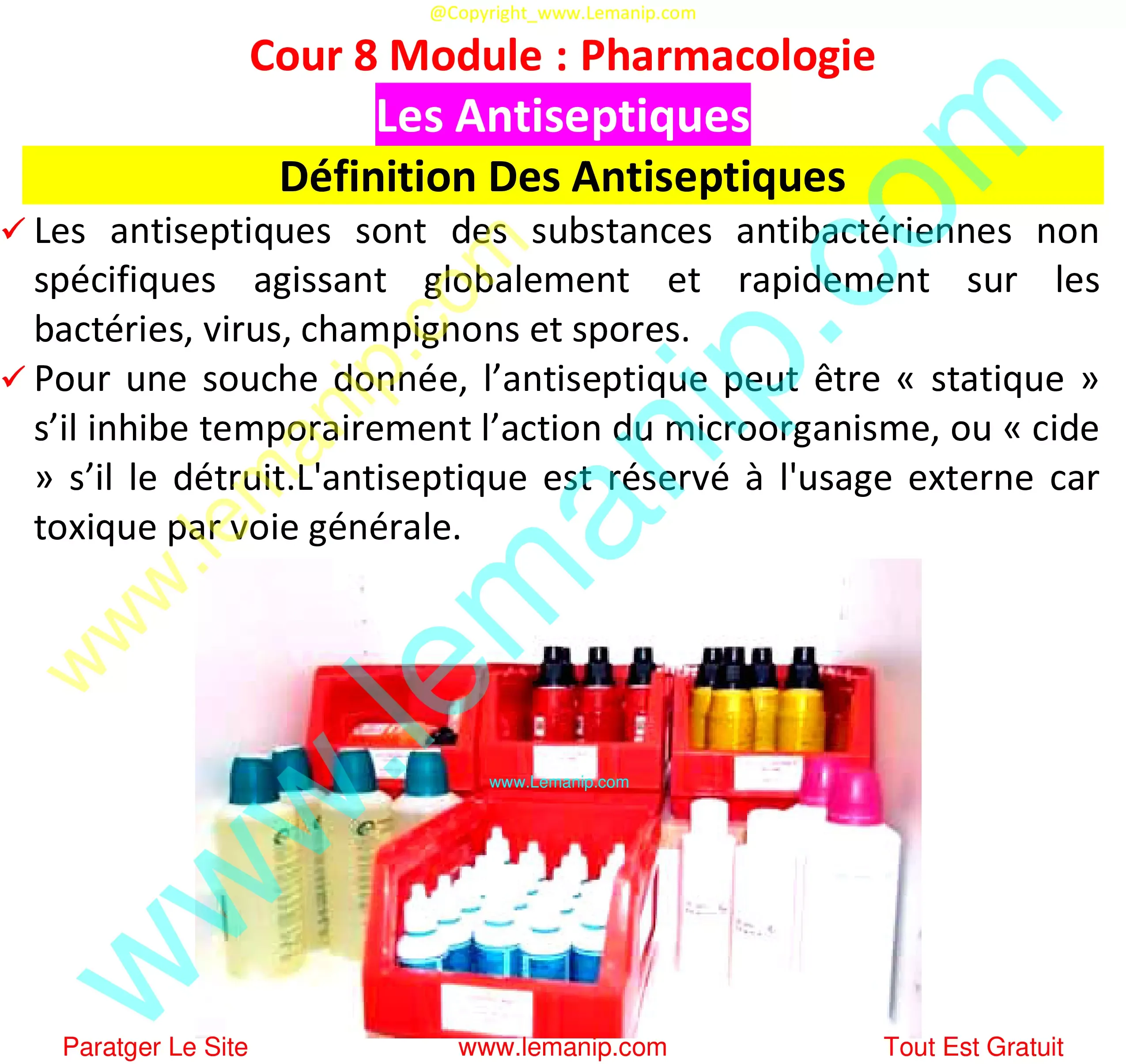 Définition Des Antiseptiques