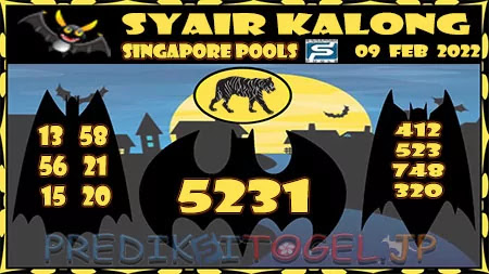 Syair Kalong Singapura Hari Ini 09-02-2022