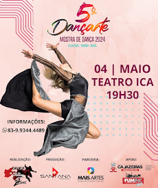 VEM AÍ, NO MÊS DE MAIO, O 5º DANÇARTE. MOSTRA DE DANÇA 2024