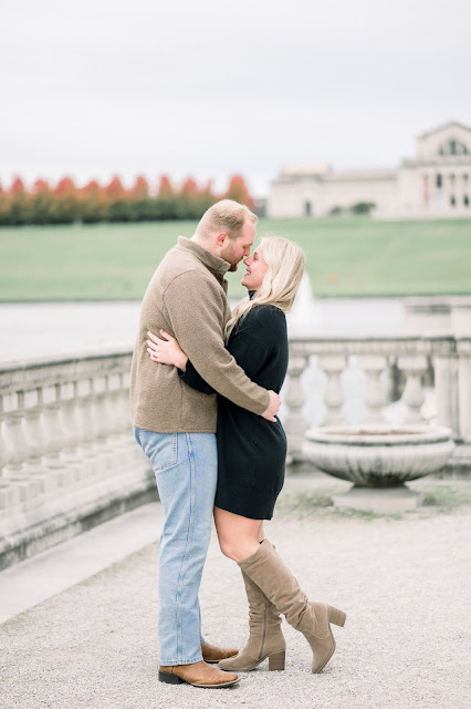 St. Louis Fall Forest Park Engagement Photos