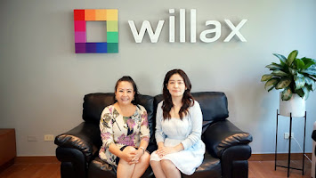 En Willax, Fanny Jem Wong y Daisy Saravia, durante la grabación de la publicidad y entrevistas sobre