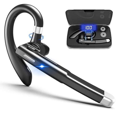 Kinganda Hands-Free V5.1 Bluetooth Single-Ear Headset