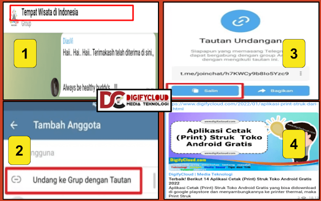 Cara Menambahkan Anggota Ke Grup Telegram dengan Share Link