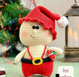 PATRON GRATIS MUÑECO NAVIDAD AMIGURUMI 55957