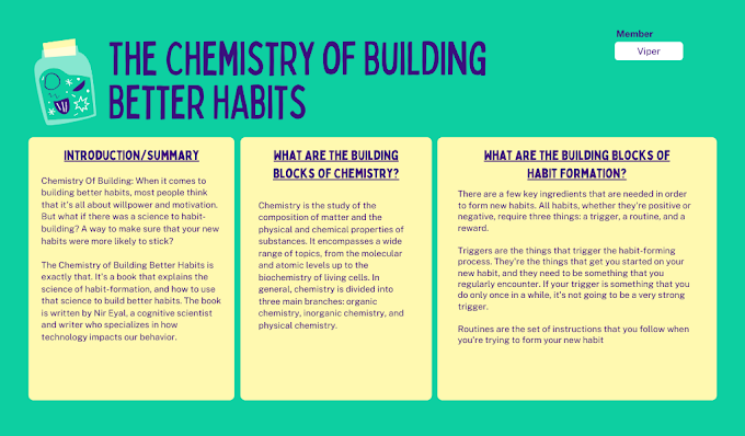 The Chemistry of Building Better Habits