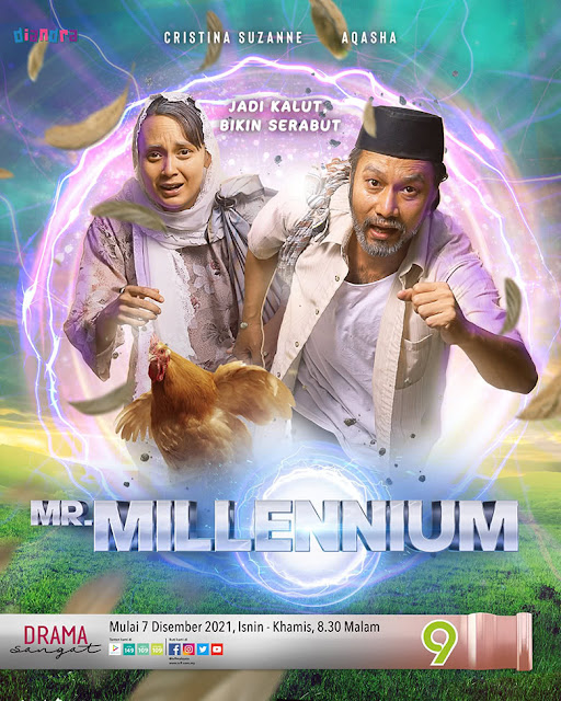 Drama Mr Millennium, Info dan Sinopsis Drama Mr Millennium, Poster Drama Mr Millennium, Sinopsis Penuh Drama Mr Millennium, Poster Drama Mr Millennium, Drama Mr Millennium Full Episode, Drama Baru Aqasha, Drama Baru Christina Suzanne, Drama TV9, Slot Diandra, Drama Mr Millennium Cast, Pelakon - Pelakon Drama Mr Millennium,