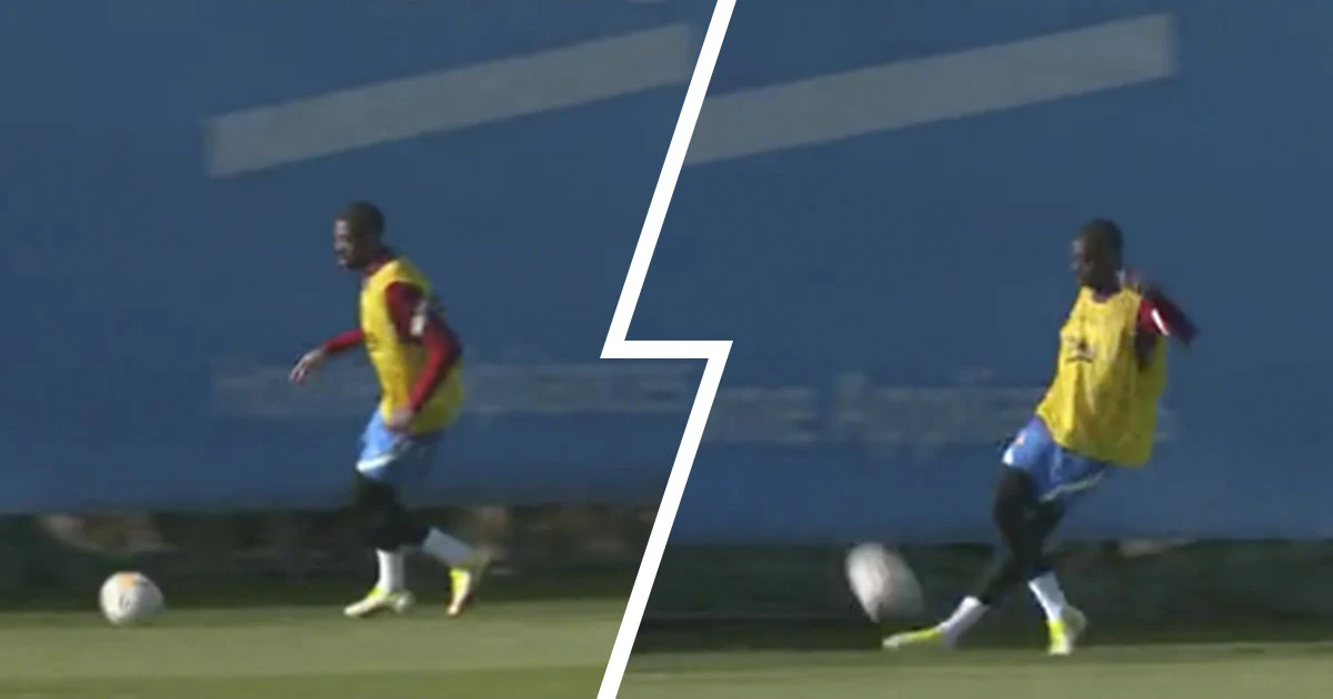 Pictures: Dembele provides splendid rabona assist as Memphis scores in training