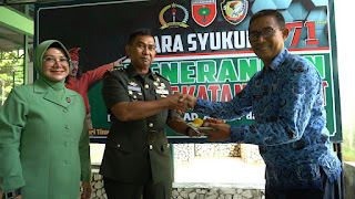 Pendam Hasanuddin Selenggarakan Syukuran HUT ke-71 Penerangan TNI AD