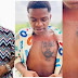 “Nah OBO Monkey Be this” – Hilarious Reactions As Man Tattoos Weird Davido’s Face On His Chest