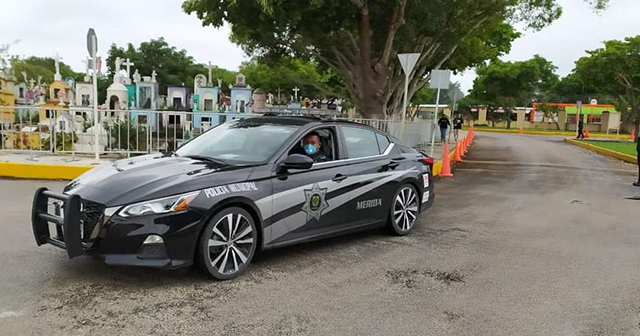 Operativo de vigilancia en los camposantos meridanos