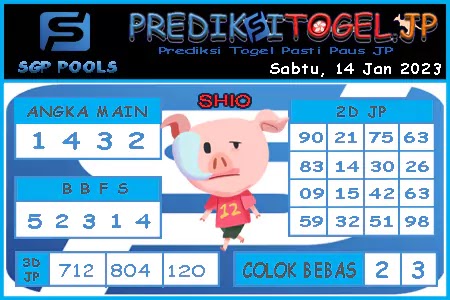 Prediksi Togel Singapura JP Sabtu 14 Januari 2023