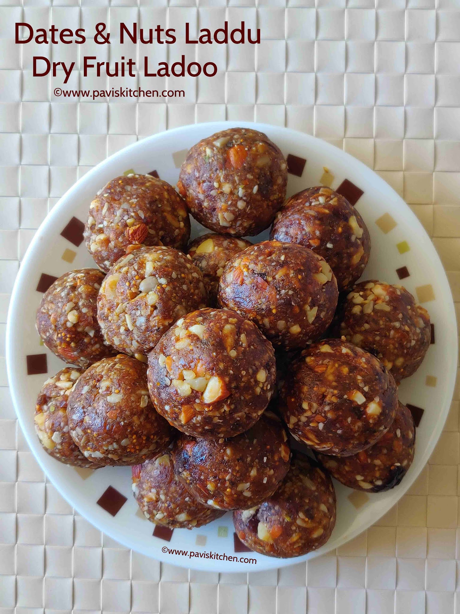 Dry fruit ladoo recipe | Dates ladoo recipe | Khajur ladoo | Dates nuts laddu