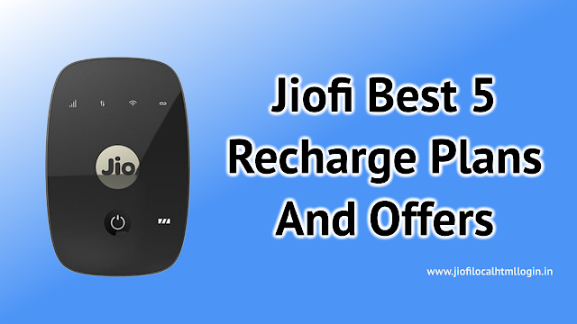 Best 5 Prepaid Jio Data Recharge Plans