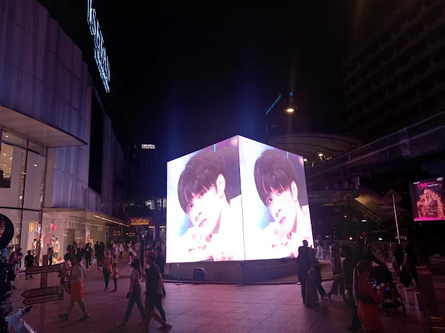 Fan Support Ad Liu Yao Wen 刘耀文应援广告 KL Golden Triangle Kuala Lumpur Digital OOH Advertising Malaysia Lot 10 Bukit Bintang The Cube Digital Screen Advertising