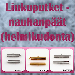 Liukuputket (nauhanpäät) - korun osat, korutarvikkeet - helmikudontatarvikkeet edullisesti netissä