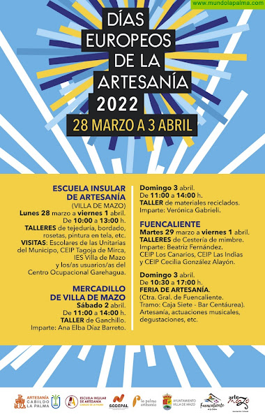 El Cabildo celebra los Días Europeos de la Artesanía con talleres y ferias en Mazo y Fuencaliente