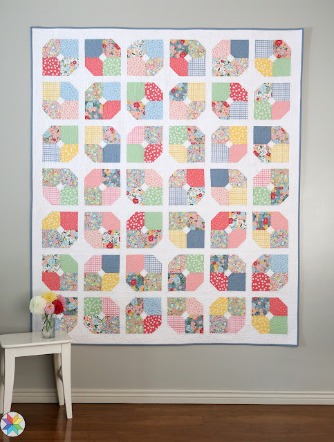 Another Easy Quilt Made with One 10 Precut Pack & A Few Yards of Fabric **  Free Quilt Pattern** 