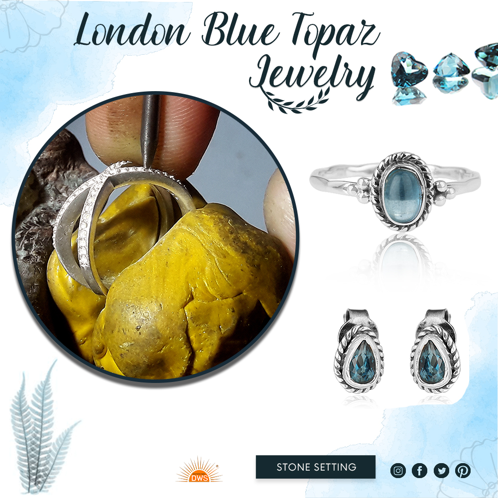 London Blue Topaz jewelry manufacturing companies in India