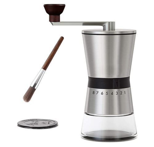 TIGERMILLION Manual Coffee Grinder with Digitally Adjustable Settings