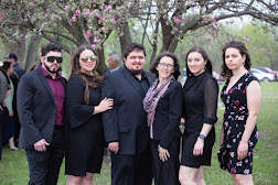 The family at Herb's graveside service April '22.