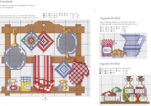 schemi a punto croce per la casa-stoviglie, bricchi, piatti, porcellane da ricamare a crocette