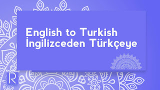 English to Turkish