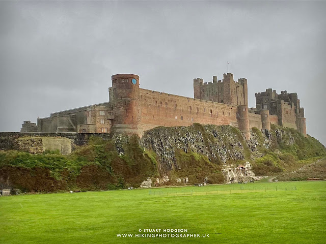 Bamburgh castle walk Budle bay best views northumberland walks