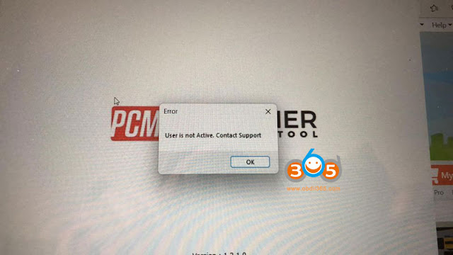 pcmtuner User is not Active