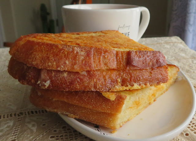 Cheese Crusted Grilled Cheese