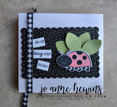 Slimline Envelopes Hello Ladybug Album - 3D Thursday Project & Free Tutorial.  Click on the image to view the blog post and download the Free Tutorial